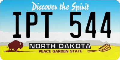 ND license plate IPT544