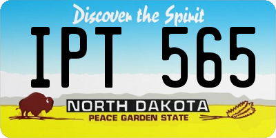 ND license plate IPT565