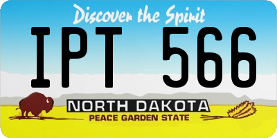ND license plate IPT566
