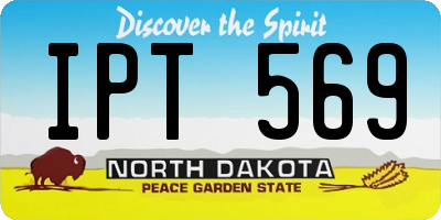 ND license plate IPT569