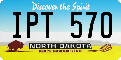 ND license plate IPT570