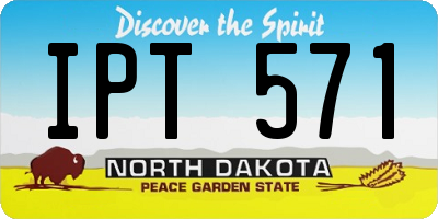 ND license plate IPT571