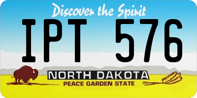ND license plate IPT576