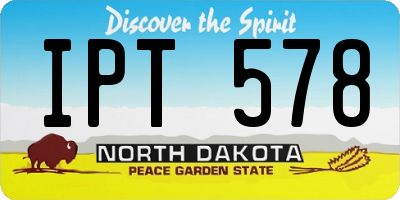 ND license plate IPT578