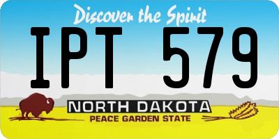 ND license plate IPT579
