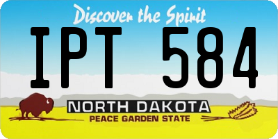 ND license plate IPT584