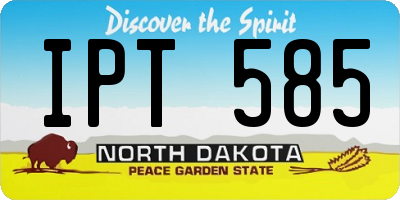 ND license plate IPT585