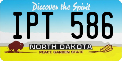 ND license plate IPT586