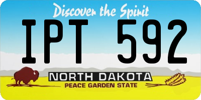 ND license plate IPT592