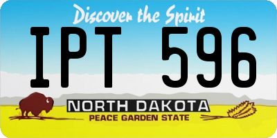 ND license plate IPT596