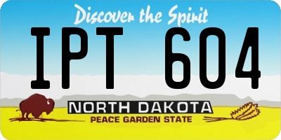 ND license plate IPT604