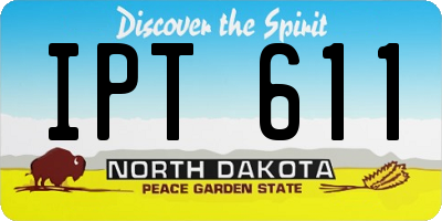 ND license plate IPT611
