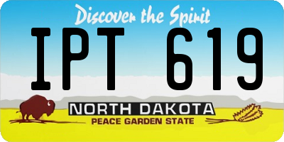 ND license plate IPT619