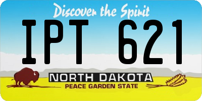 ND license plate IPT621