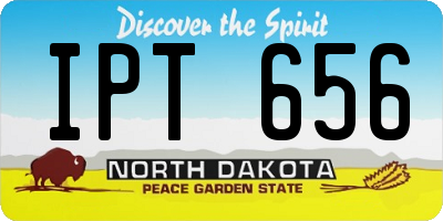 ND license plate IPT656