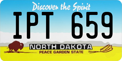 ND license plate IPT659