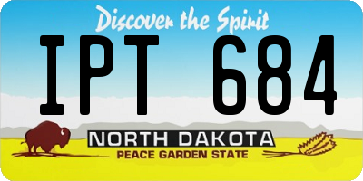 ND license plate IPT684