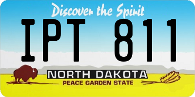 ND license plate IPT811