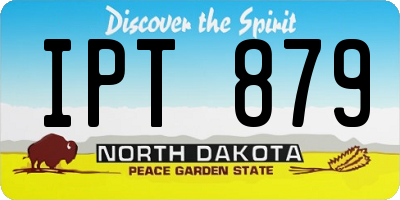ND license plate IPT879