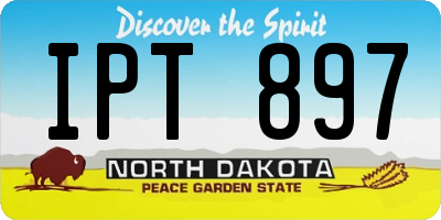 ND license plate IPT897