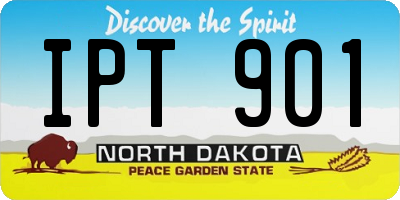 ND license plate IPT901