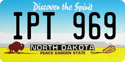 ND license plate IPT969