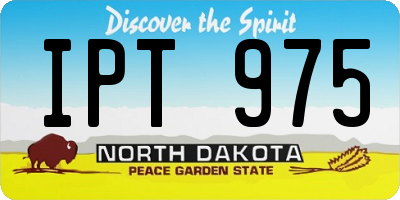 ND license plate IPT975