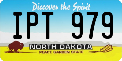ND license plate IPT979