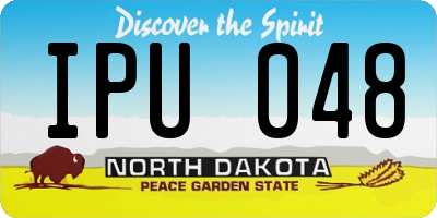 ND license plate IPU048
