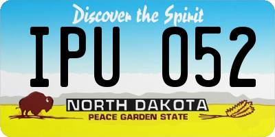 ND license plate IPU052