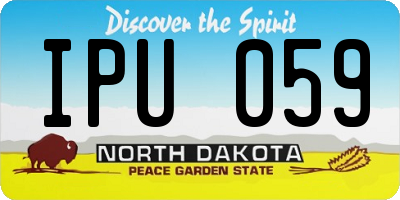 ND license plate IPU059