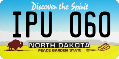 ND license plate IPU060