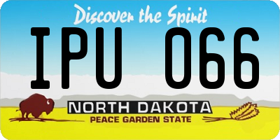 ND license plate IPU066