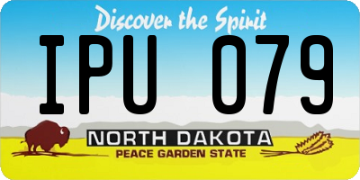 ND license plate IPU079