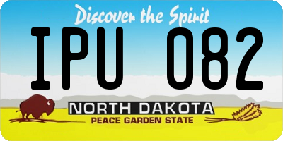 ND license plate IPU082