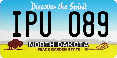 ND license plate IPU089