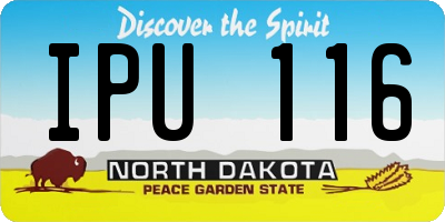 ND license plate IPU116