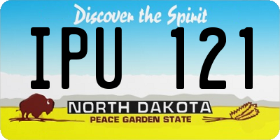 ND license plate IPU121