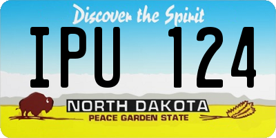 ND license plate IPU124