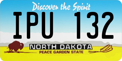 ND license plate IPU132