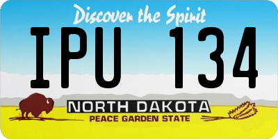 ND license plate IPU134