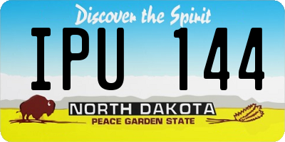 ND license plate IPU144