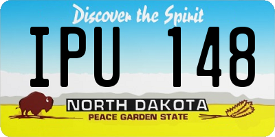 ND license plate IPU148