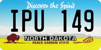 ND license plate IPU149