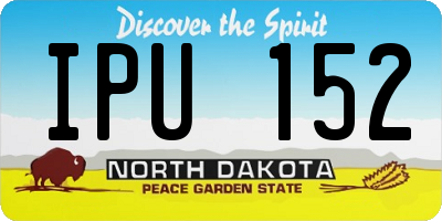 ND license plate IPU152