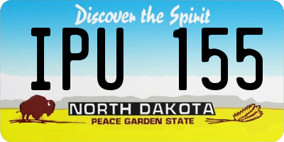 ND license plate IPU155