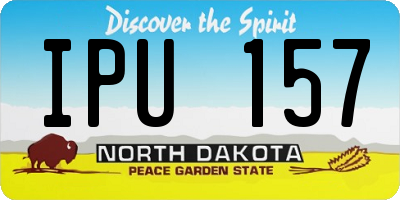 ND license plate IPU157