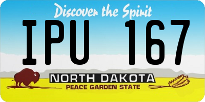 ND license plate IPU167