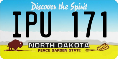 ND license plate IPU171