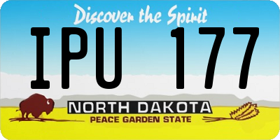 ND license plate IPU177